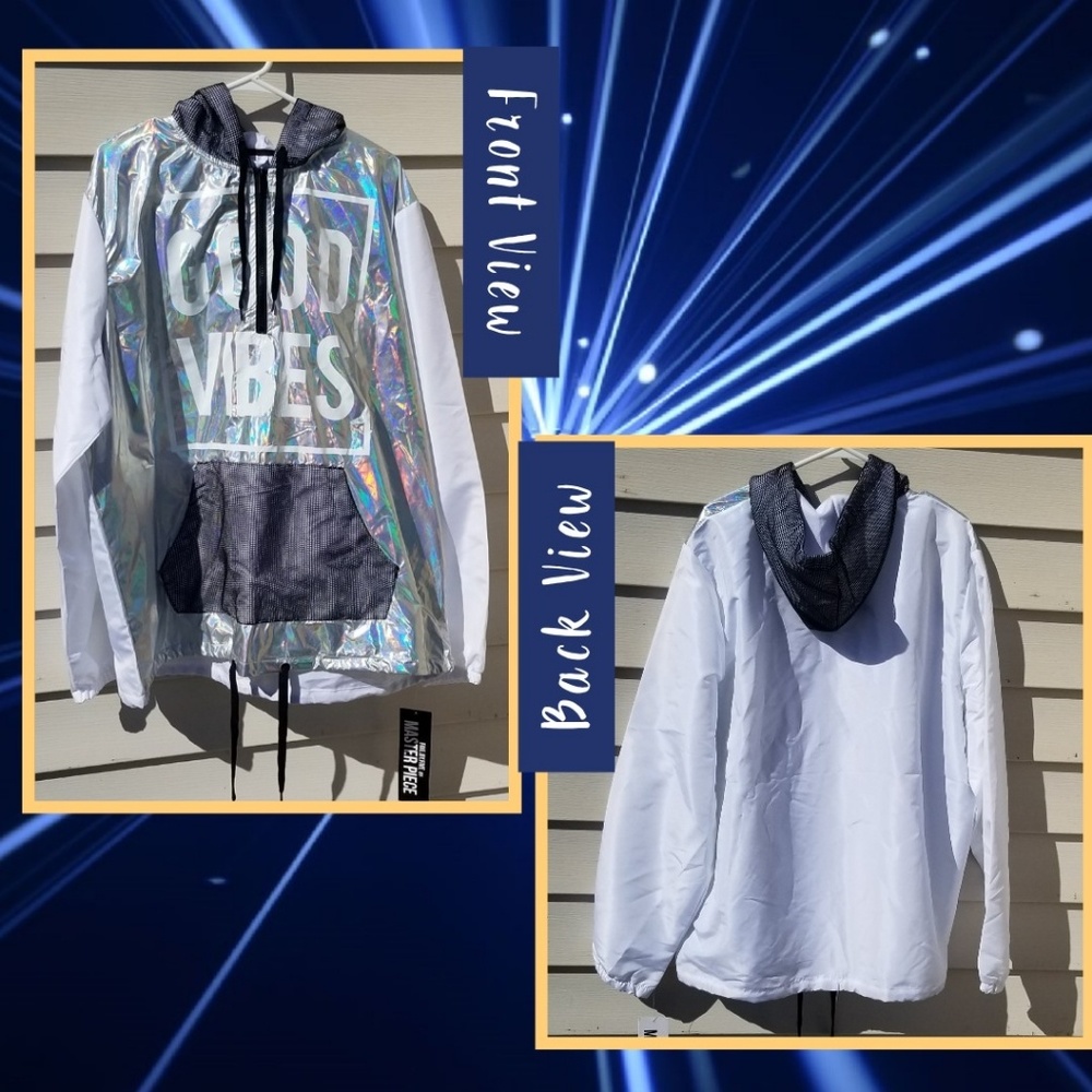 Iridescent Good Vibes Jacket (Unisex) - Picture 3 of 5